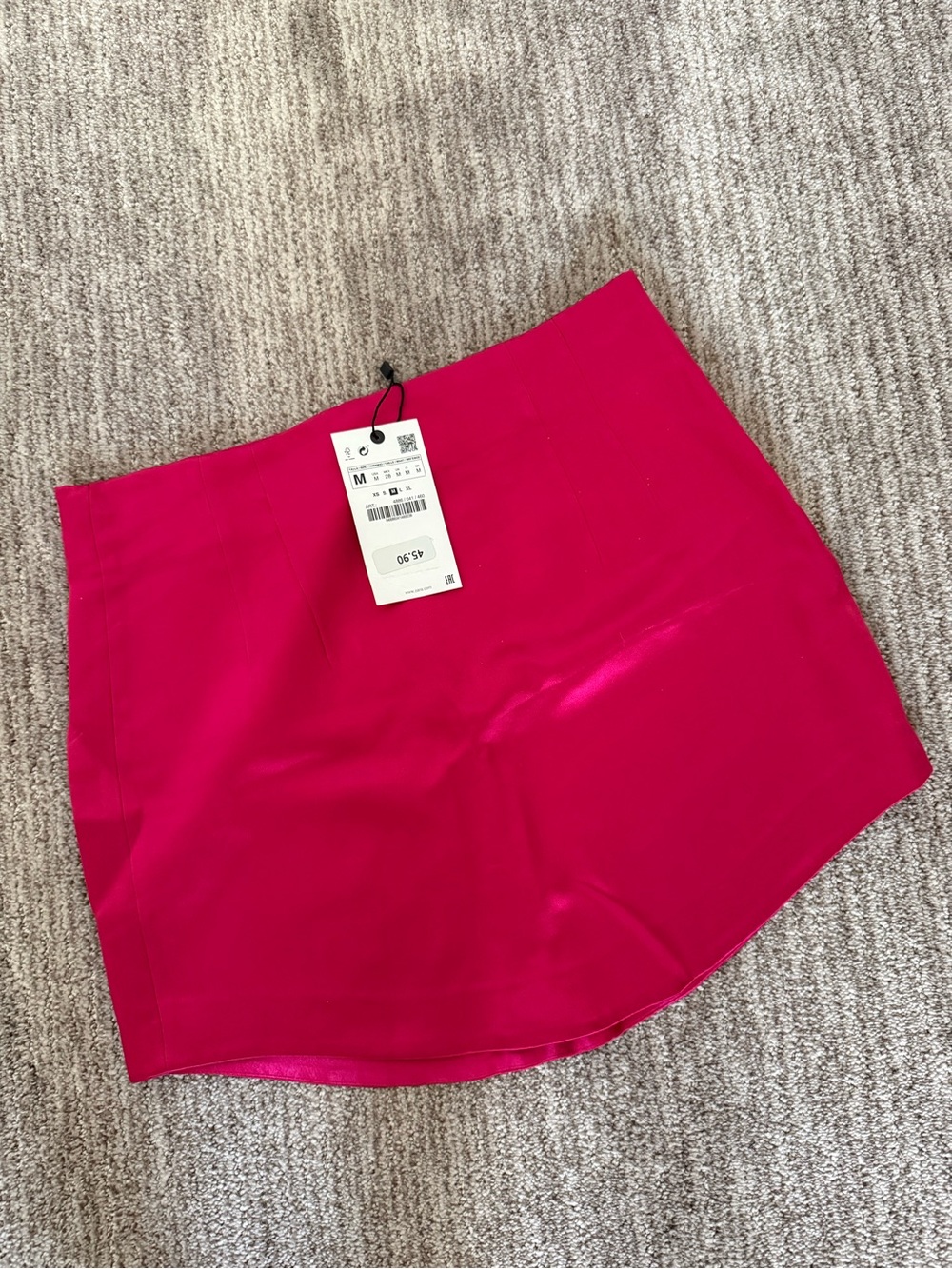 Zara Hot Pink Mini Skirt